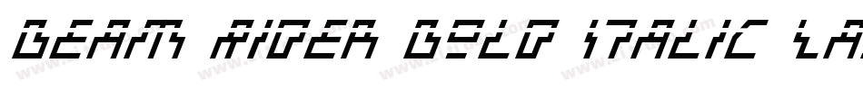 Beam Rider Bold Italic Laser字体转换